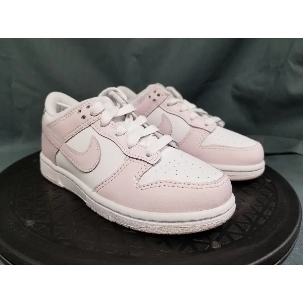 Nike Dunk Low White Light Violet (PS) Girls Size 11c NEW IN BOX! - Picture 10 of 13